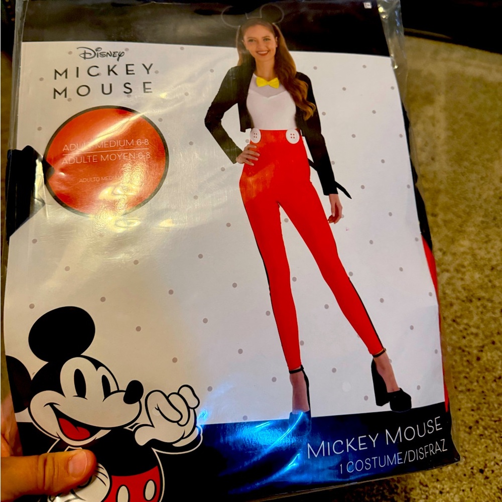 Disney Mickey Mouse Women's Red Costume-size medium